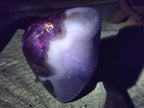 Polished and Natural Blue Lace Agate Standing Display Pieces x 3 From Nsanje, Malawi - Toprock Gemstones and Minerals 