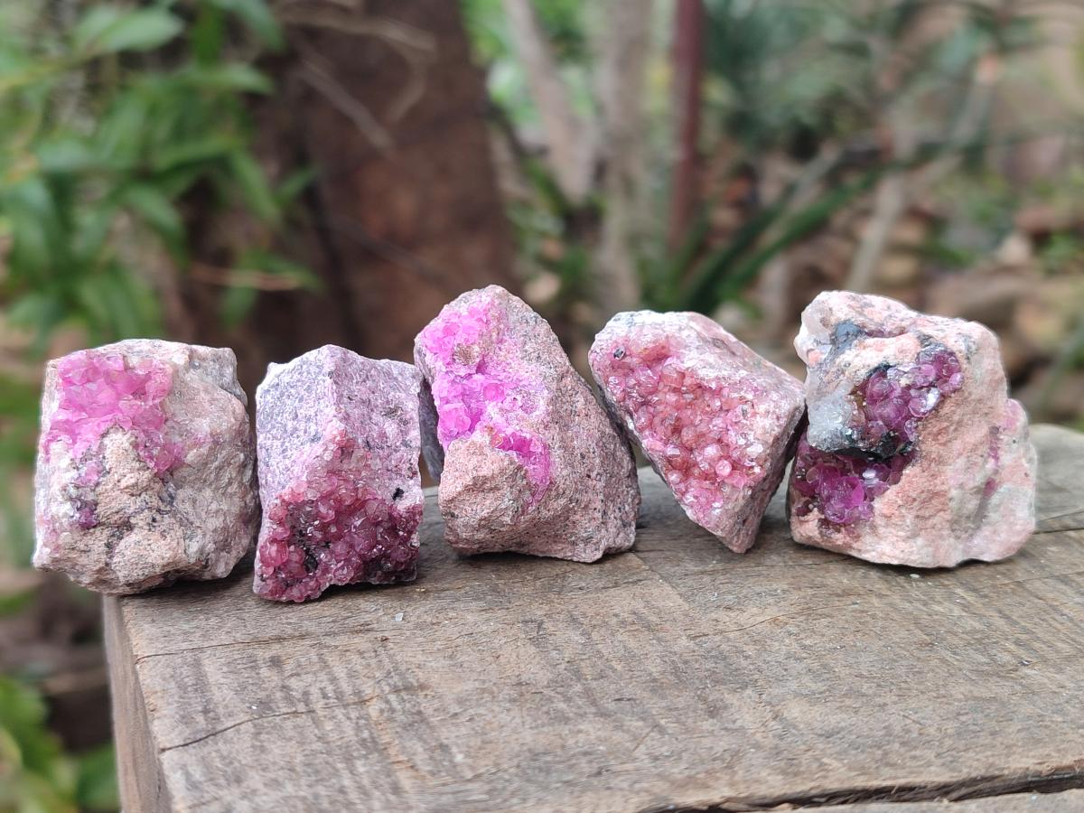 Natural Spherocobaltite Specimens x 20 From Musonoi Mine, Congo