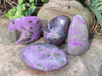 Polished Stichtite Standing Display Pieces and Free Forms x 4 From Barberton, South Africa - Toprock Gemstones and Minerals 
