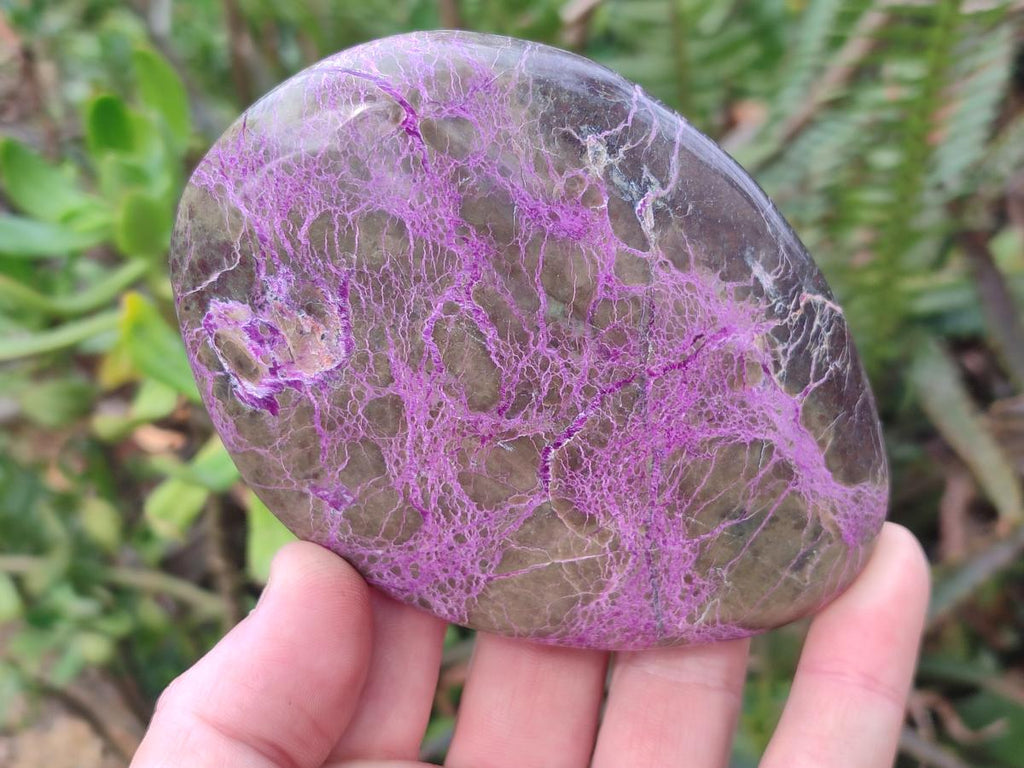 Polished Stichtite Standing Display Pieces and Free Forms x 4 From Barberton, South Africa - Toprock Gemstones and Minerals 