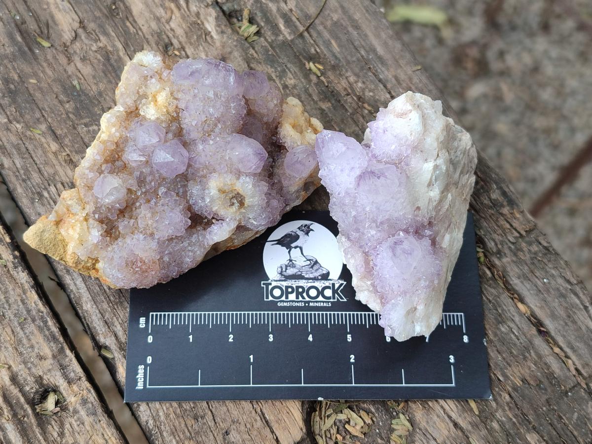 Natural Drusy Spirit Amethyst Clusters x 24 From Boekenhouthoek, South Africa