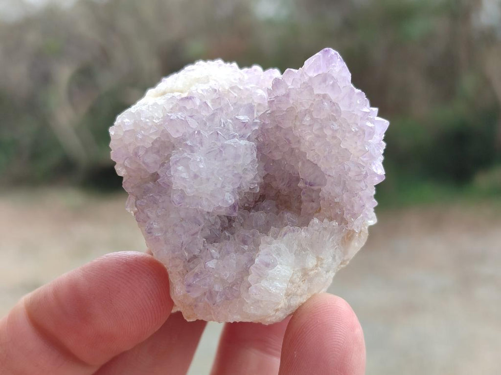 Natural Drusy Spirit Amethyst Clusters x 24 From Boekenhouthoek, South Africa