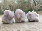 Natural Drusy Spirit Amethyst Clusters x 24 From Boekenhouthoek, South Africa