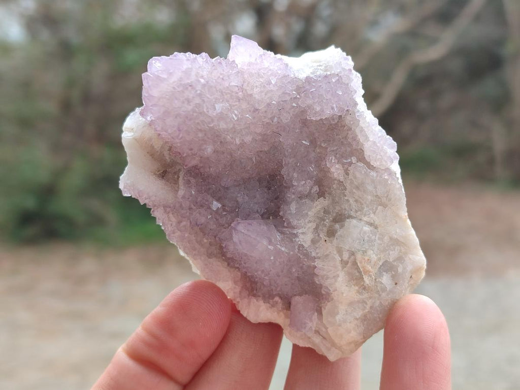 Natural Drusy Spirit Amethyst Clusters x 24 From Boekenhouthoek, South Africa