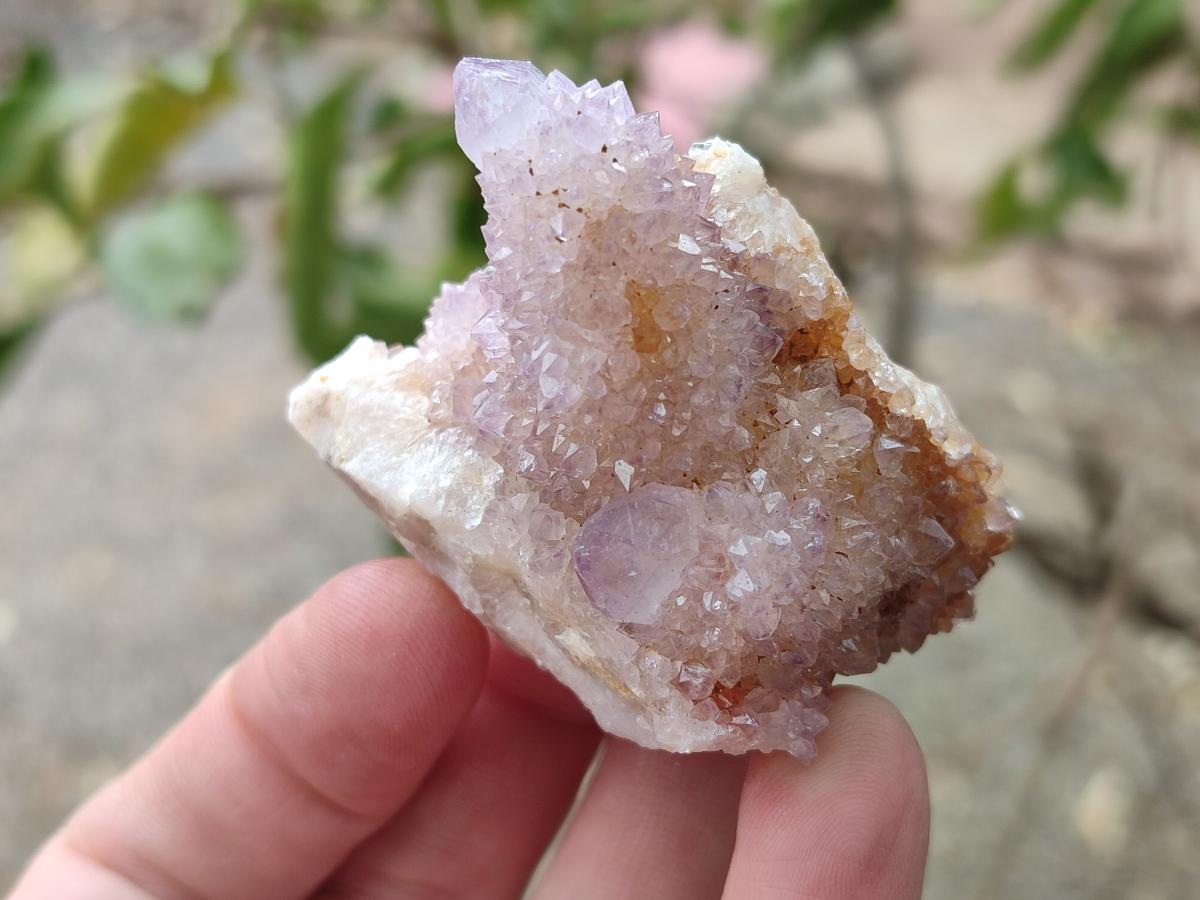 Natural Drusy Spirit Amethyst Clusters x 24 From Boekenhouthoek, South Africa