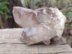 Natural Red Hematoid Quartz Clusters x 2 From Karoi, Zimbabwe