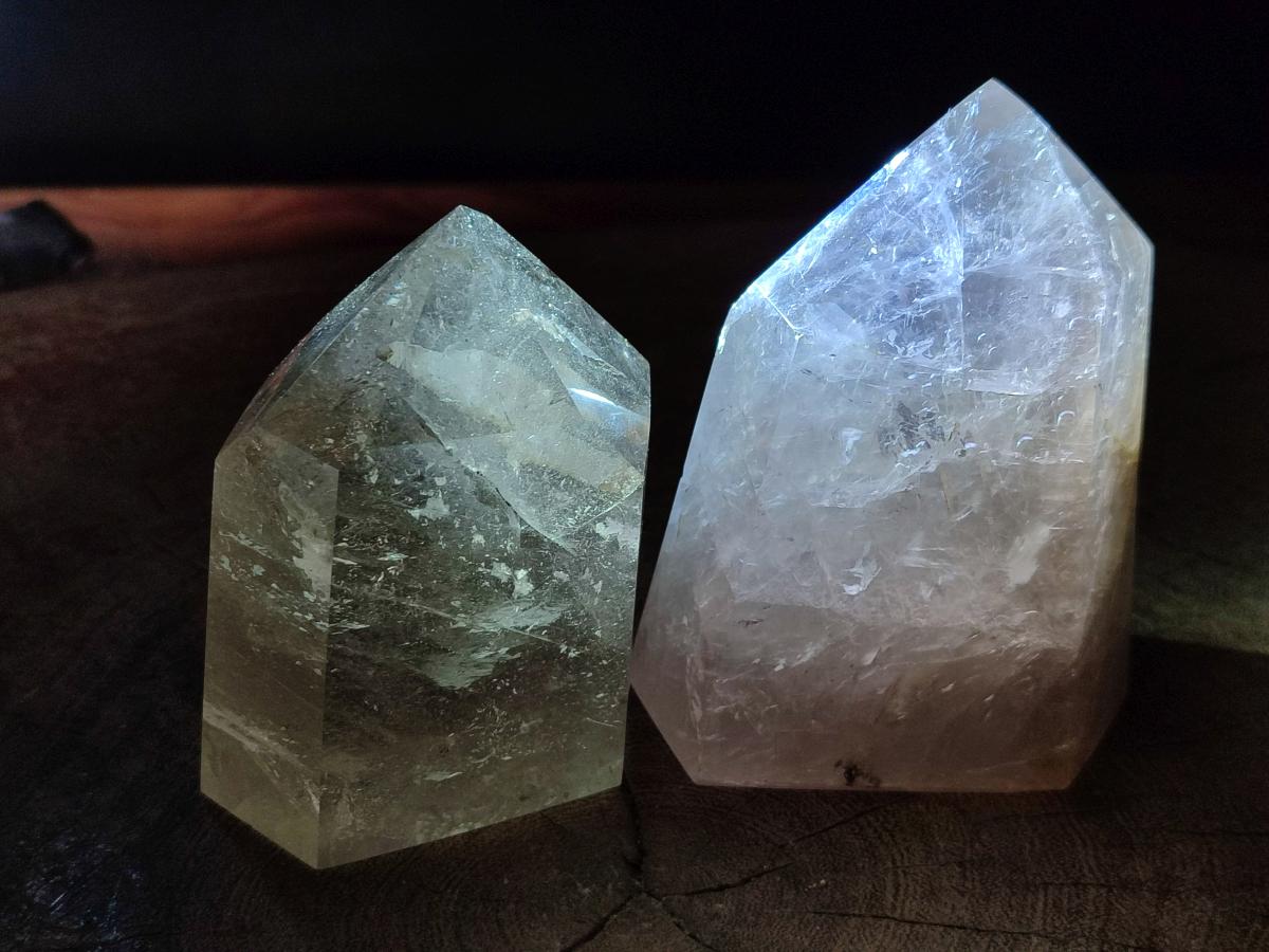 Polished Mix of Multi Mineral Display Crystals x 2 From Madagascar