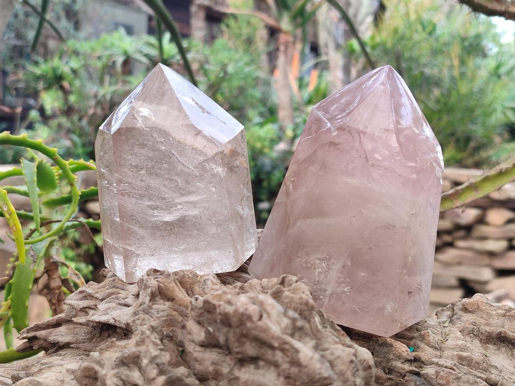 Polished Mix of Multi Mineral Display Crystals x 2 From Madagascar