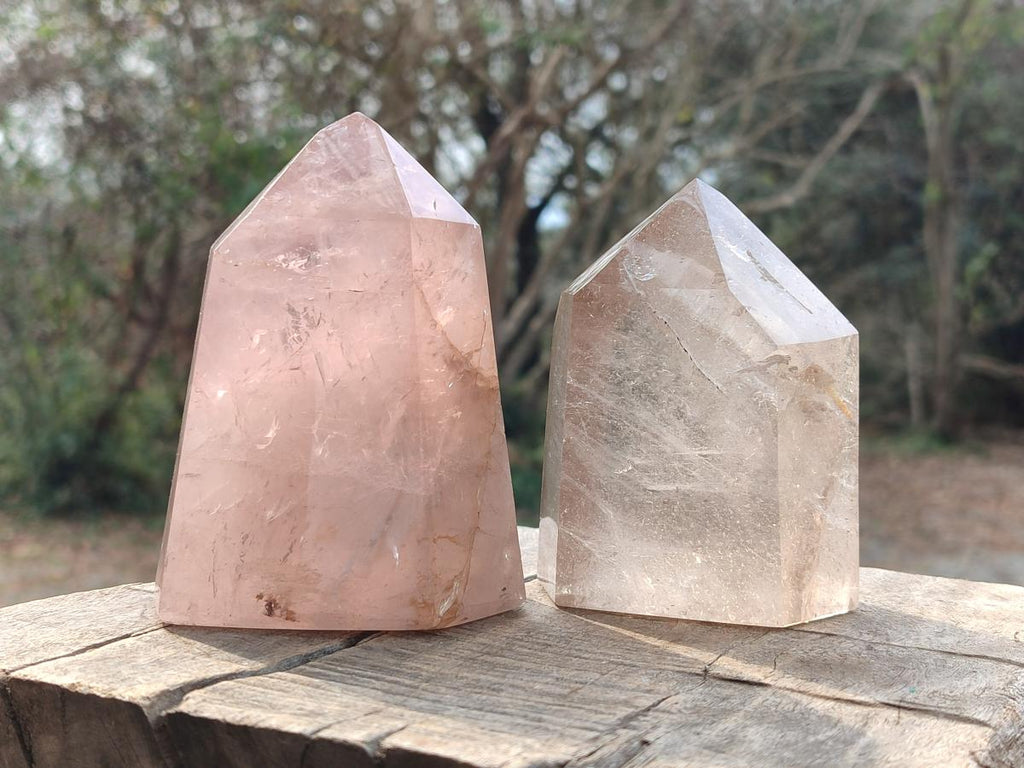 Polished Mix of Multi Mineral Display Crystals x 2 From Madagascar