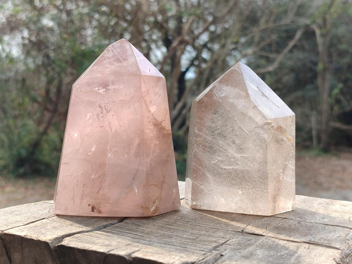Polished Mix of Multi Mineral Display Crystals x 2 From Madagascar