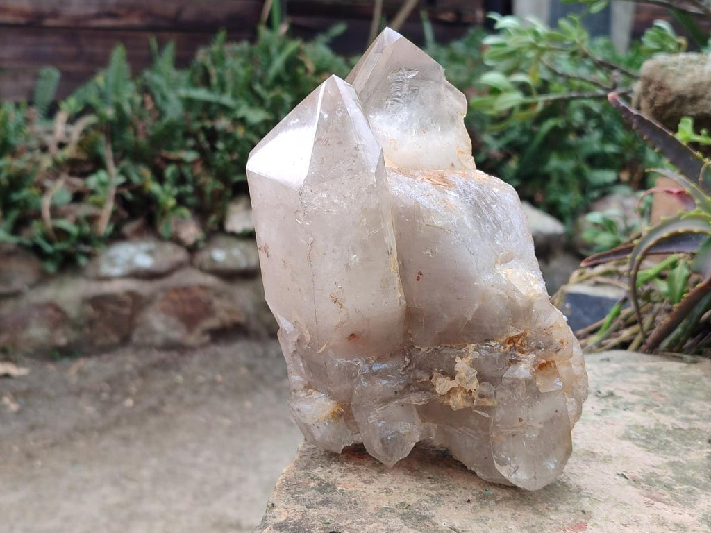 Natural and Polished Double Terminated Twin Smokey Quartz Crystal x 1 From Angola