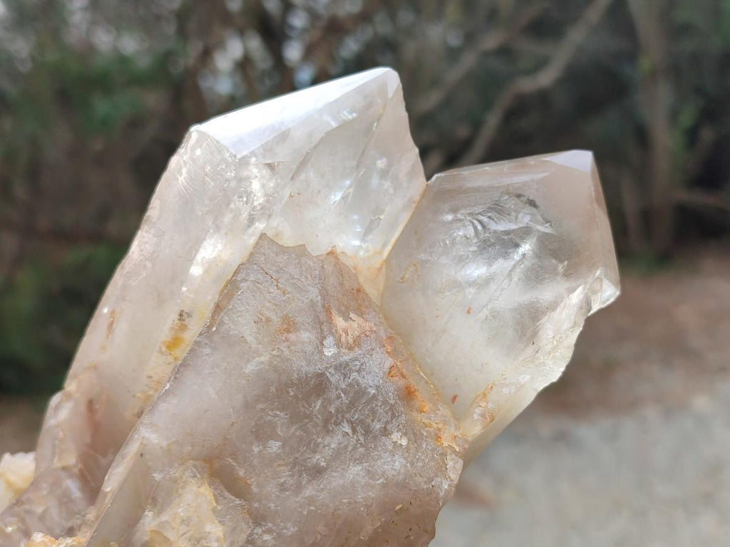 Natural and Polished Double Terminated Twin Smokey Quartz Crystal x 1 From Angola