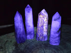 Polished Watermelon Fluorite Display Crystals x 4 From Uis, Namibia