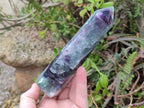 Polished Watermelon Fluorite Display Crystals x 4 From Uis, Namibia