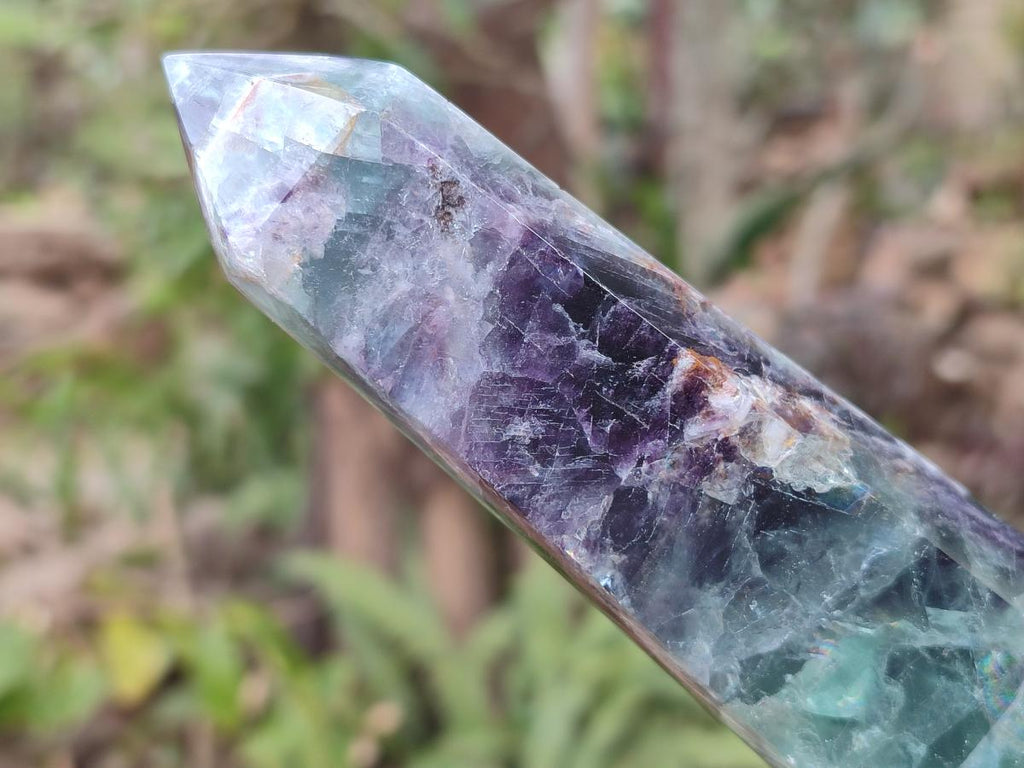 Polished Watermelon Fluorite Display Crystals x 4 From Uis, Namibia