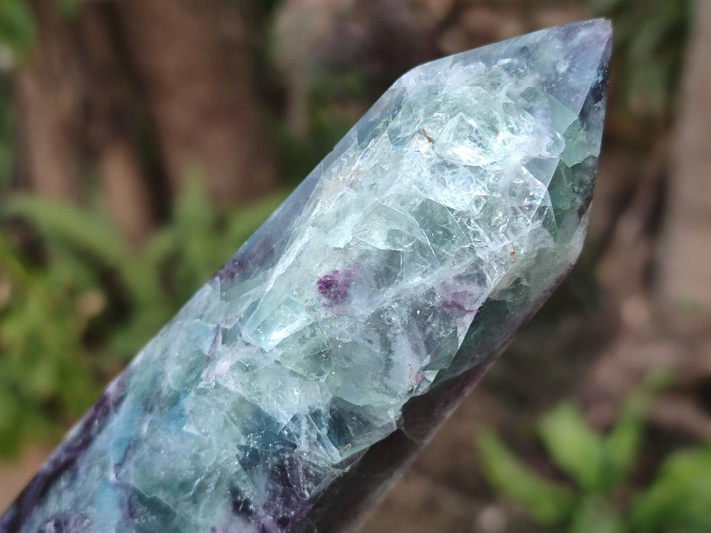 Polished Watermelon Fluorite Display Crystals x 4 From Uis, Namibia
