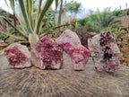 Natural Spherocobaltite Specimens with Heterogenite x 4 From Musonoi Mine, Congo