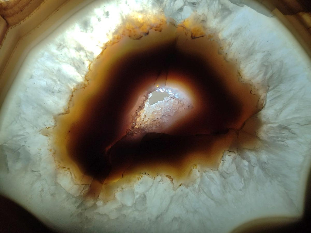 Polished One Side Red Shashe River Agate Slices x 2 From Shashe River, Zimbabwe