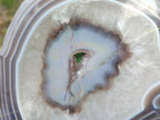 Polished One Side Red Shashe River Agate Slices x 2 From Shashe River, Zimbabwe