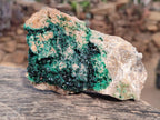 Natural Rare Crystalline Malachite Specimens x 6 From Tenke Fungurume, Congo