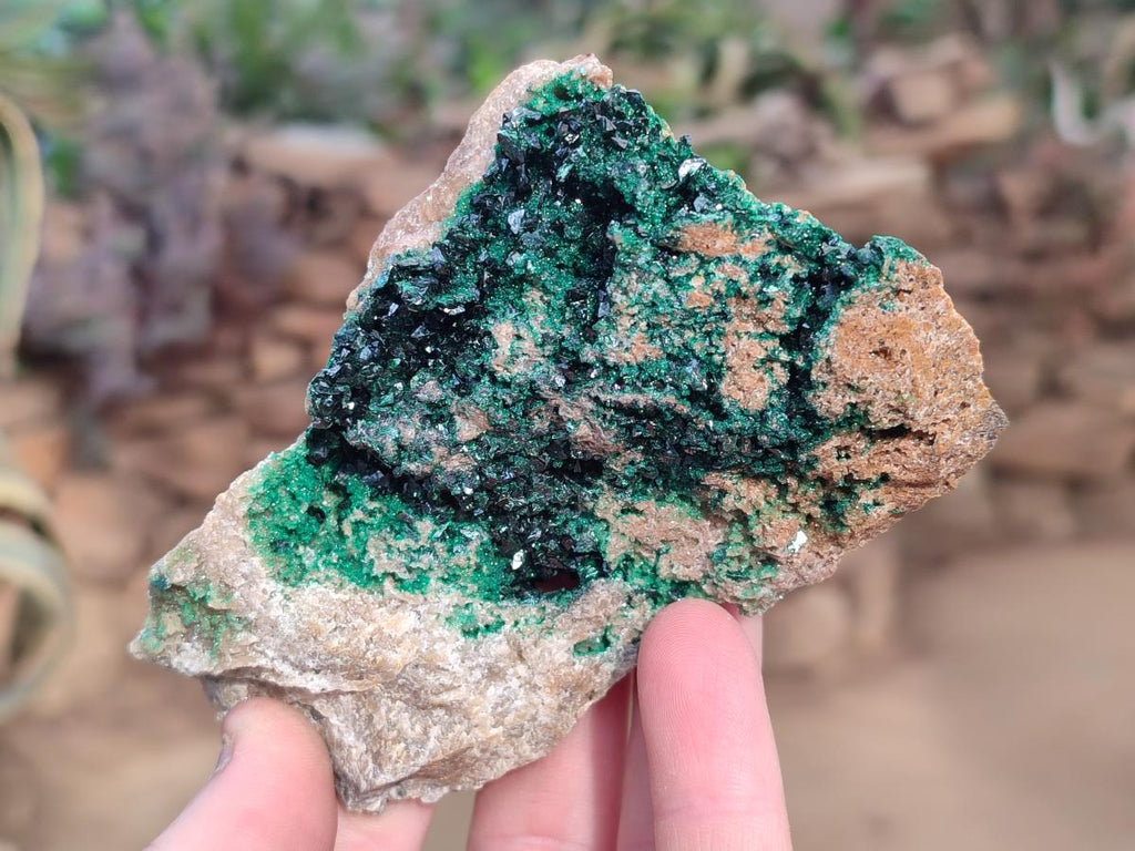 Natural Rare Crystalline Malachite Specimens x 6 From Tenke Fungurume, Congo