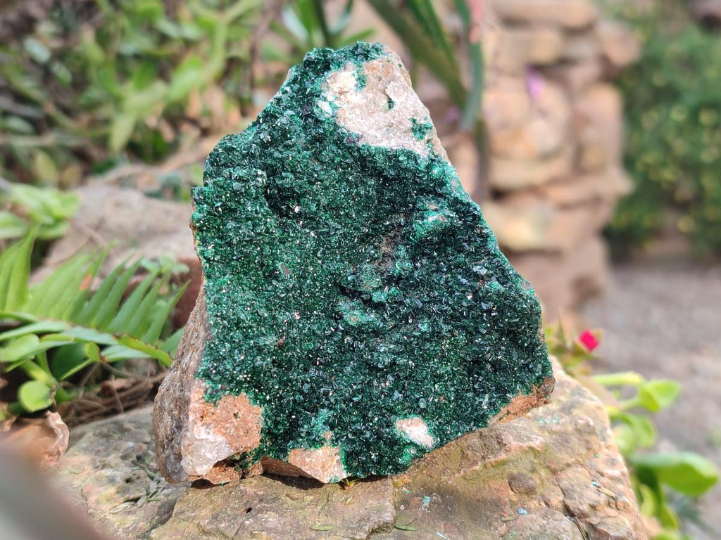 Natural Rare Crystalline Malachite Specimens x 6 From Tenke Fungurume, Congo