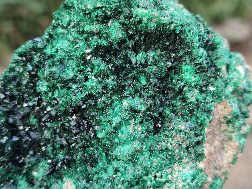 Natural Rare Crystalline Malachite Specimens x 6 From Tenke Fungurume, Congo