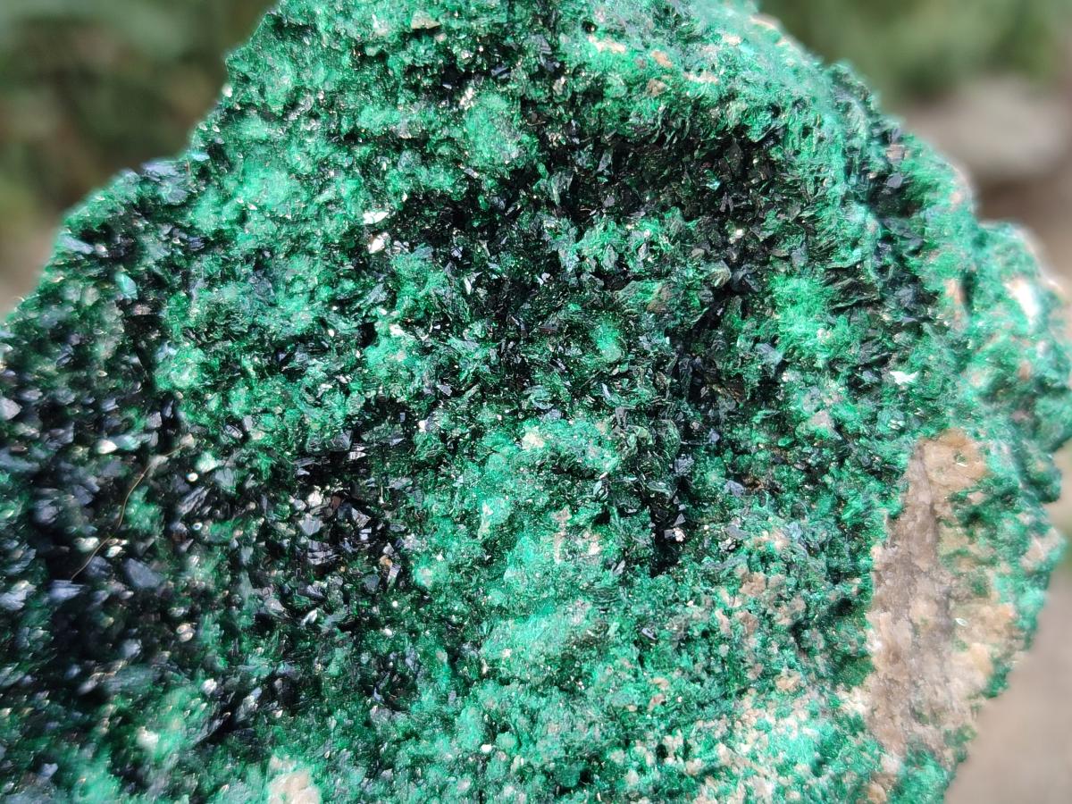 Natural Rare Crystalline Malachite Specimens x 6 From Tenke Fungurume, Congo