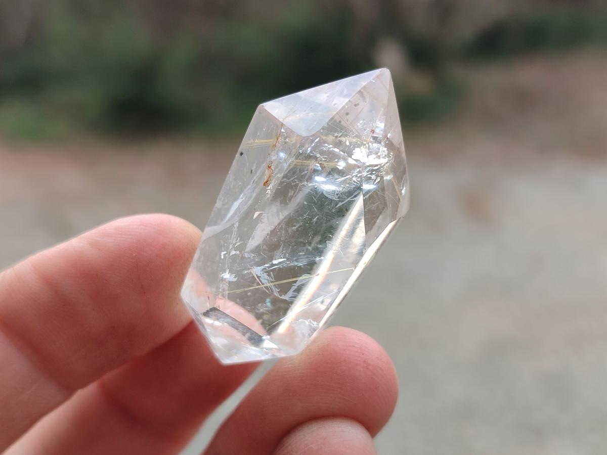 Polished Quartz Crystals with Inclusions x 35 From Madagascar