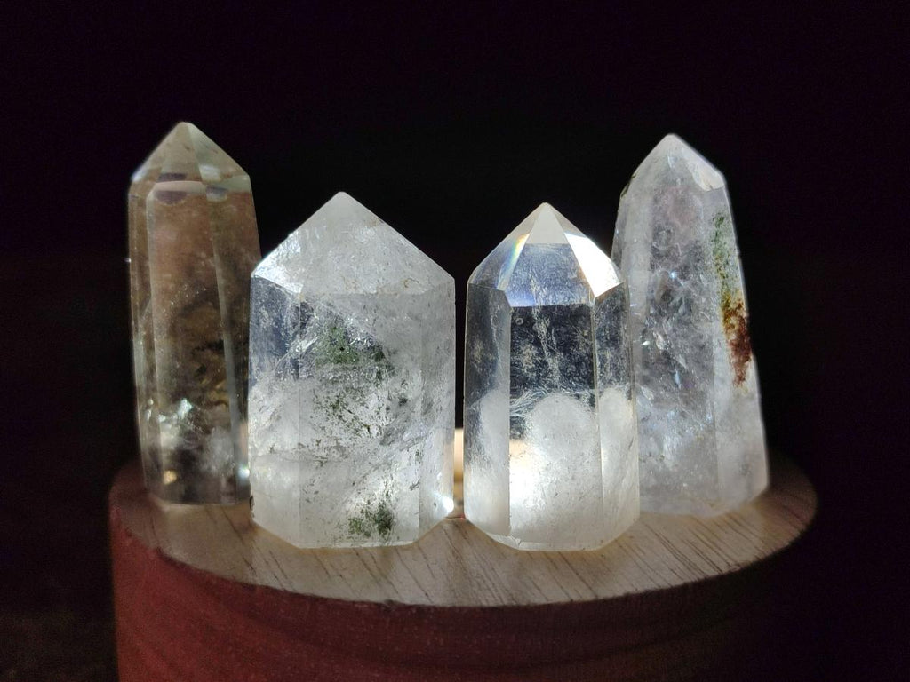 Polished Quartz Crystals with Inclusions x 35 From Madagascar