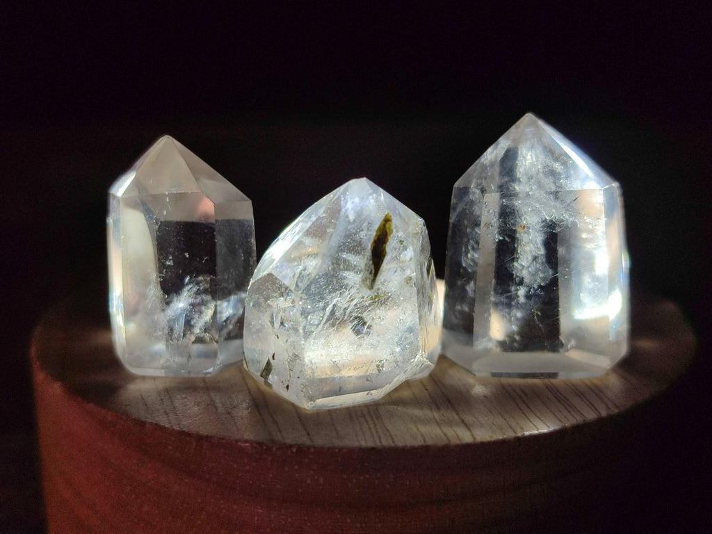 Polished Quartz Crystals with Inclusions x 35 From Madagascar