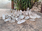 Polished Quartz Crystals with Inclusions x 35 From Madagascar