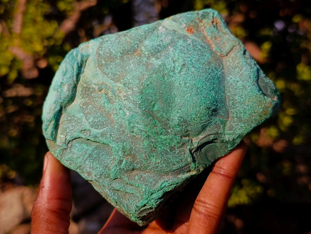 Polished and Natural Large Silky Malachite Specimens x 2 From Kasompe, Congo - Toprock Gemstones and Minerals 