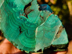 Polished and Natural Large Silky Malachite Specimens x 2 From Kasompe, Congo - Toprock Gemstones and Minerals 