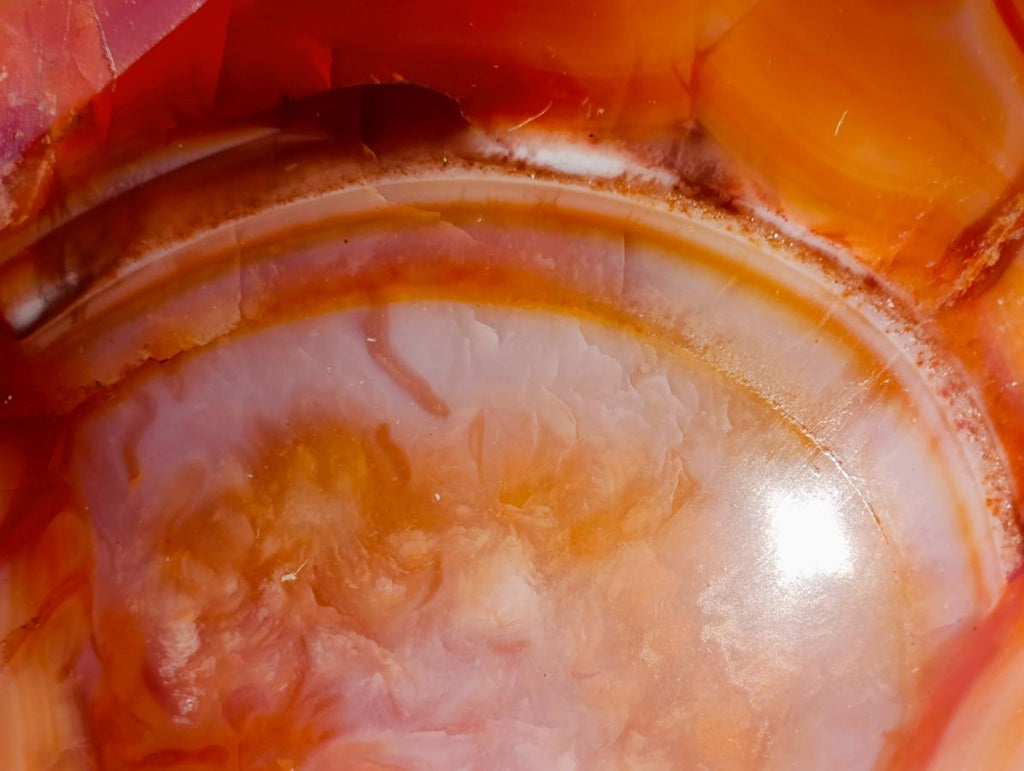 Polished and Natural Carnelian Agate Gemstone Bowls  x 3 From Madagascar - Toprock Gemstones and Minerals 