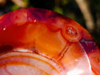 Polished and Natural Carnelian Agate Gemstone Bowls  x 3 From Madagascar - Toprock Gemstones and Minerals 