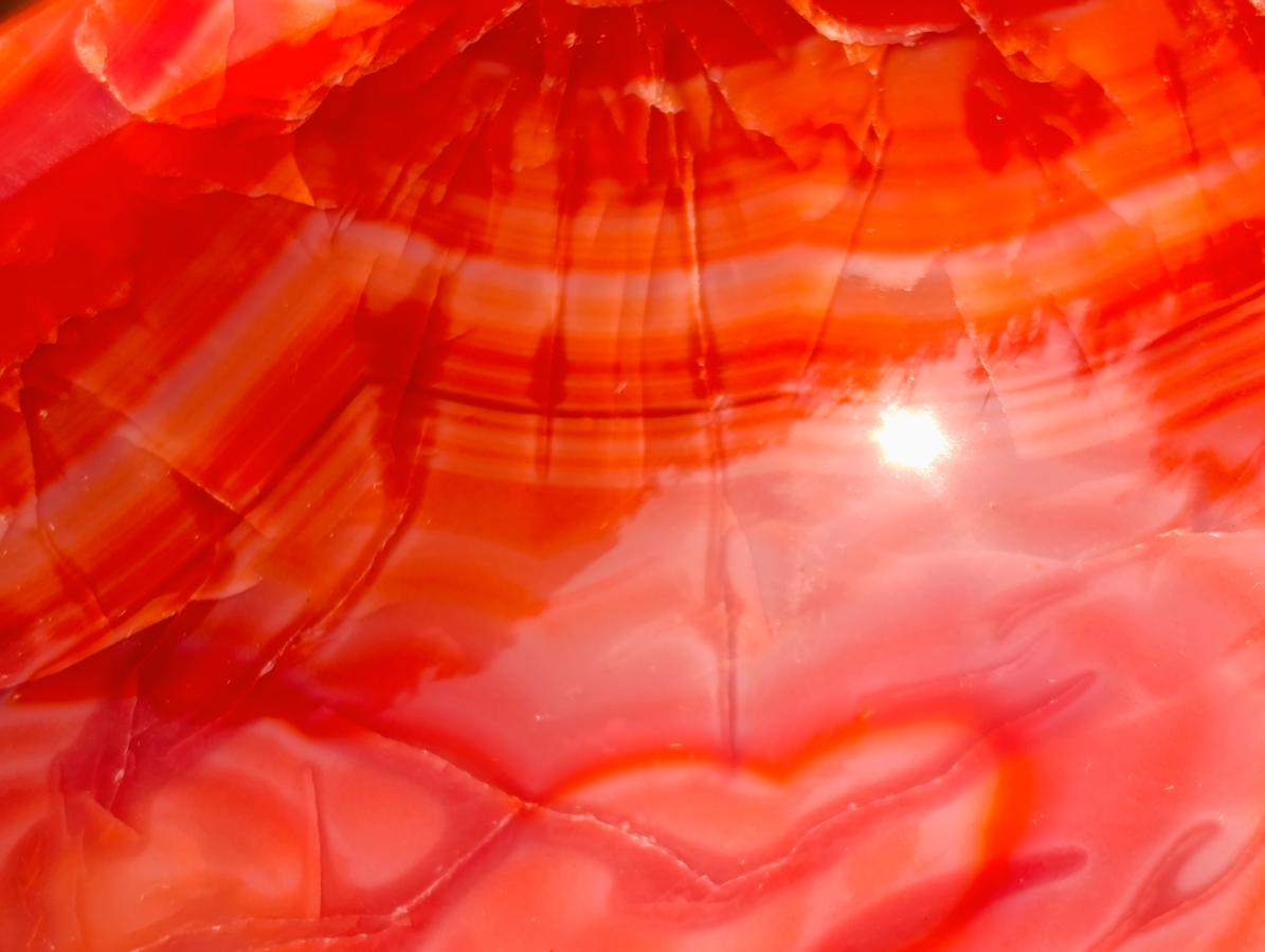 Polished and Natural Carnelian Agate Gemstone Bowls  x 3 From Madagascar - Toprock Gemstones and Minerals 