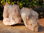 Natural Cascading White Phantom Smokey Luena Quartz Clusters x 6 From Luena, Congo - Toprock Gemstones and Minerals 