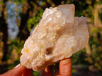 Natural Cascading White Phantom Smokey Luena Quartz Clusters x 6 From Luena, Congo - Toprock Gemstones and Minerals 