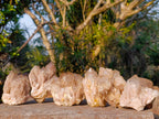 Natural Cascading White Phantom Smokey Luena Quartz Clusters x 6 From Luena, Congo - Toprock Gemstones and Minerals 