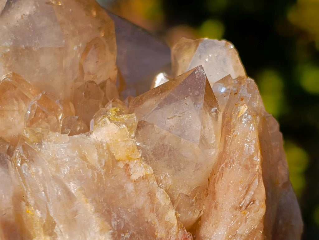Natural Cascading White Phantom Smokey Luena Quartz Clusters x 6 From Luena, Congo - Toprock Gemstones and Minerals 