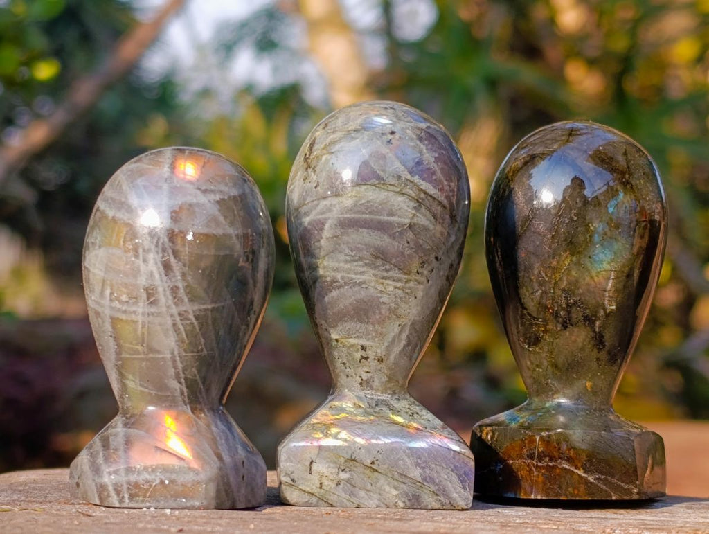 Polished Labradorite Stamp Handles x 12 From Madagascar - Toprock Gemstones and Minerals 