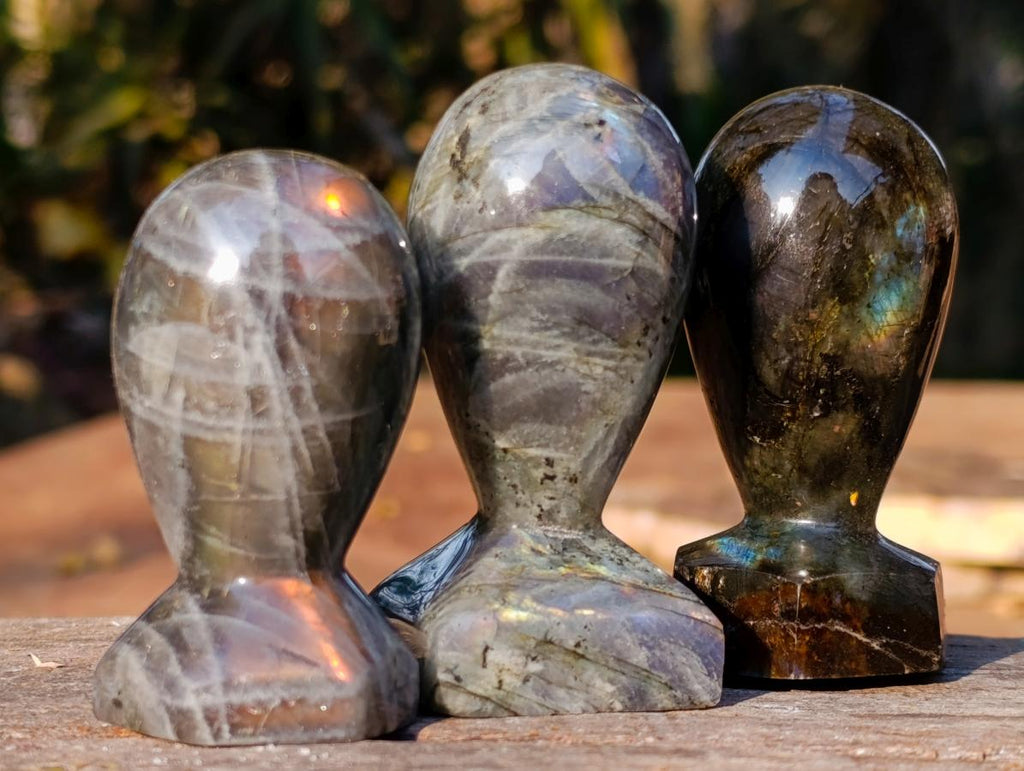 Polished Labradorite Stamp Handles x 12 From Madagascar - Toprock Gemstones and Minerals 