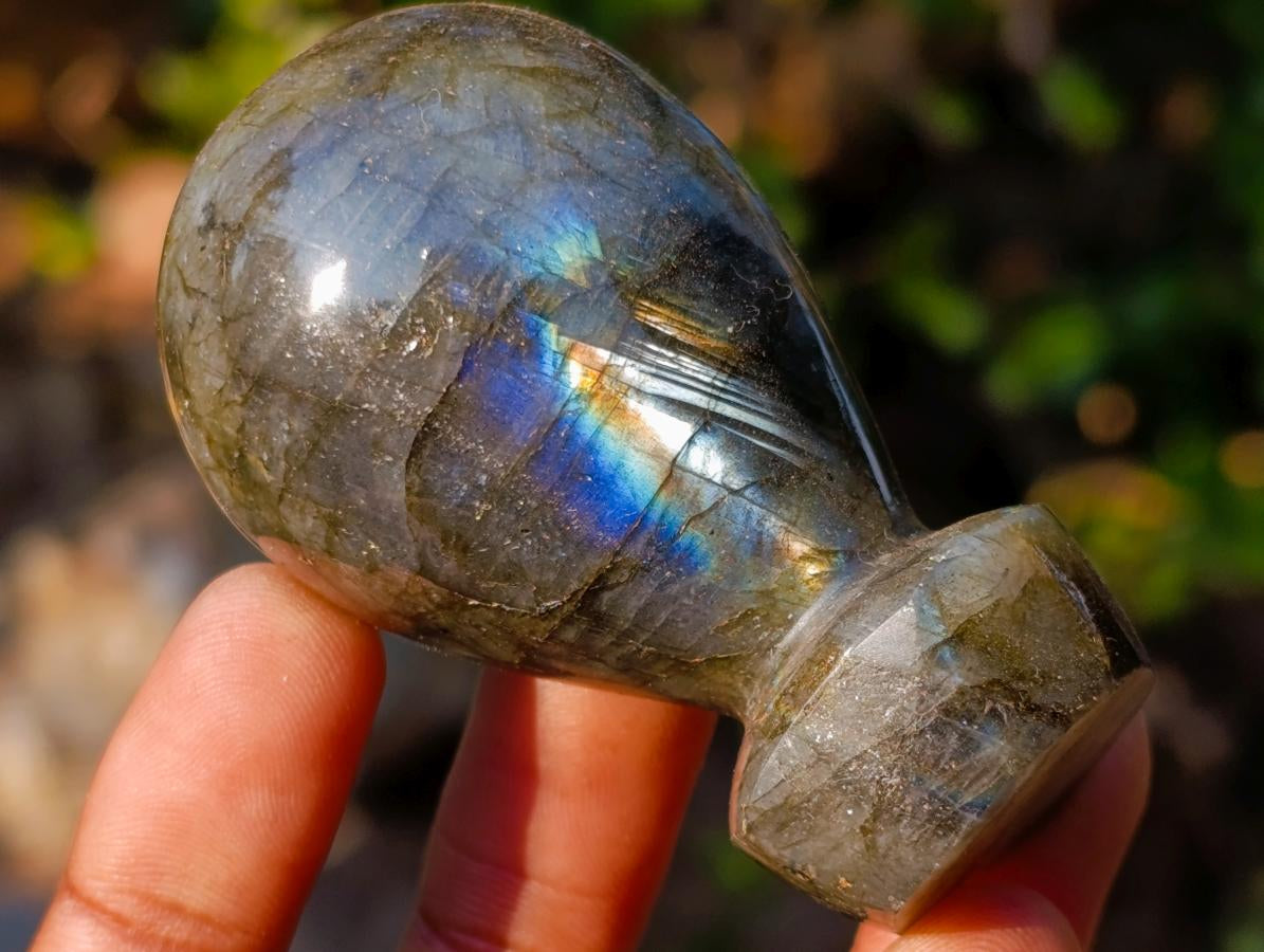 Polished Labradorite Stamp Handles x 12 From Madagascar - Toprock Gemstones and Minerals 