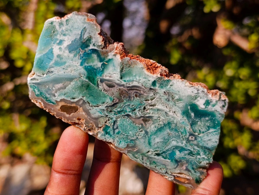 Polished One Side Mtorolite Chrysoprase Slices with Natural Edging x 12 From Mutorashanga, Zimbabwe - Toprock Gemstones and Minerals 