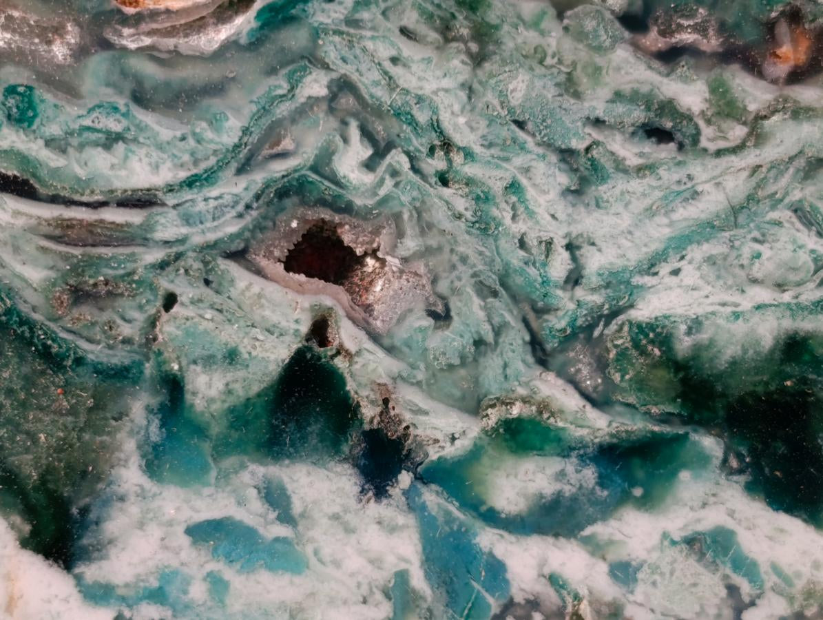 Polished One Side Mtorolite Chrysoprase Slices with Natural Edging x 12 From Mutorashanga, Zimbabwe - Toprock Gemstones and Minerals 