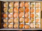 Polished Orange Twist Calcite Galets x 35 From Maevantanana, Madagascar - Toprock Gemstones and Minerals 