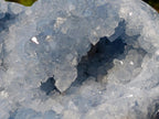 Polished and Natural Large Blue Celestite Heart x 1 From Sakoany, Madagascar - Toprock Gemstones and Minerals 