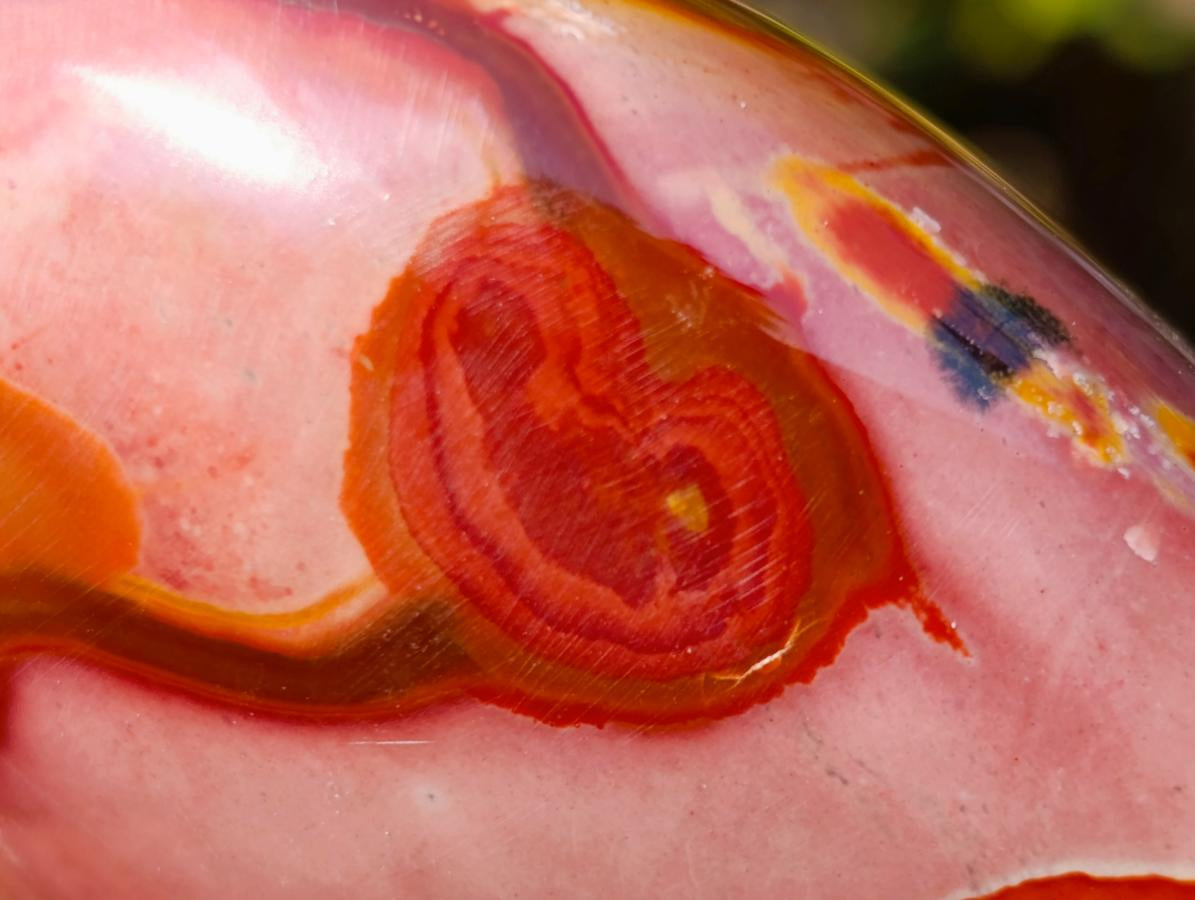 Polished Polychrome Jasper Hearts x 6 From NW Coast, Madagascar - Toprock Gemstones and Minerals 