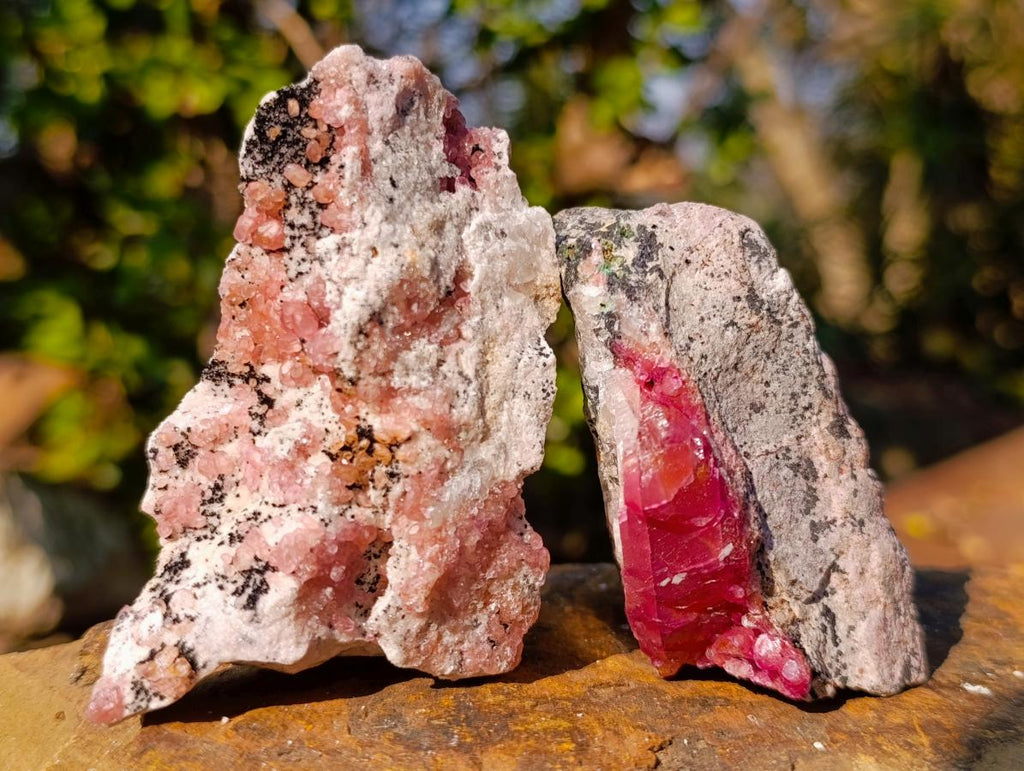 Natural Spherocobaltite Specimens with Heterogenite x 6 From Musonoi Mine, Congo - Toprock Gemstones and Minerals 